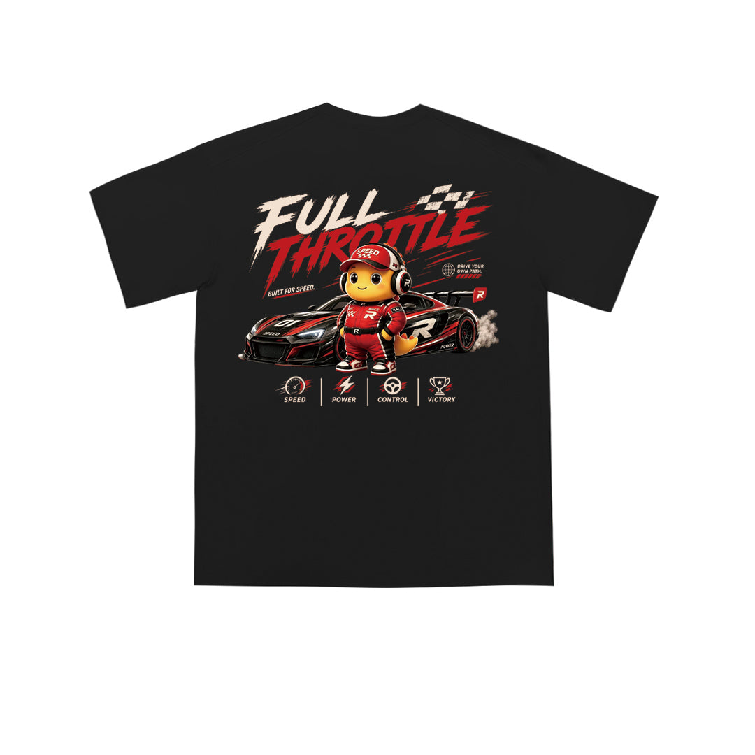 “FULL THROTTLE” Oversized Tee -3908