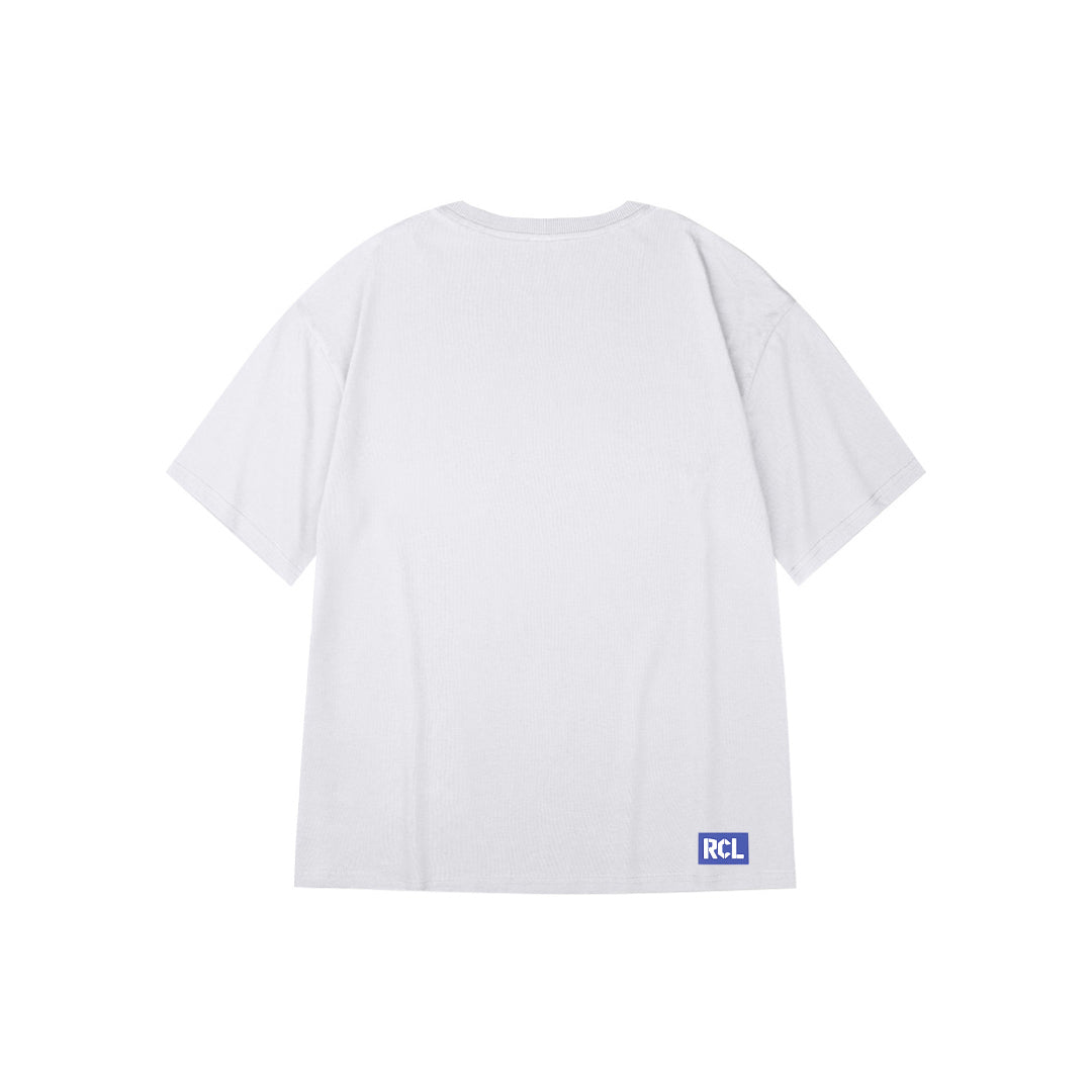 "Logo text design” Oversized Tee - 2903