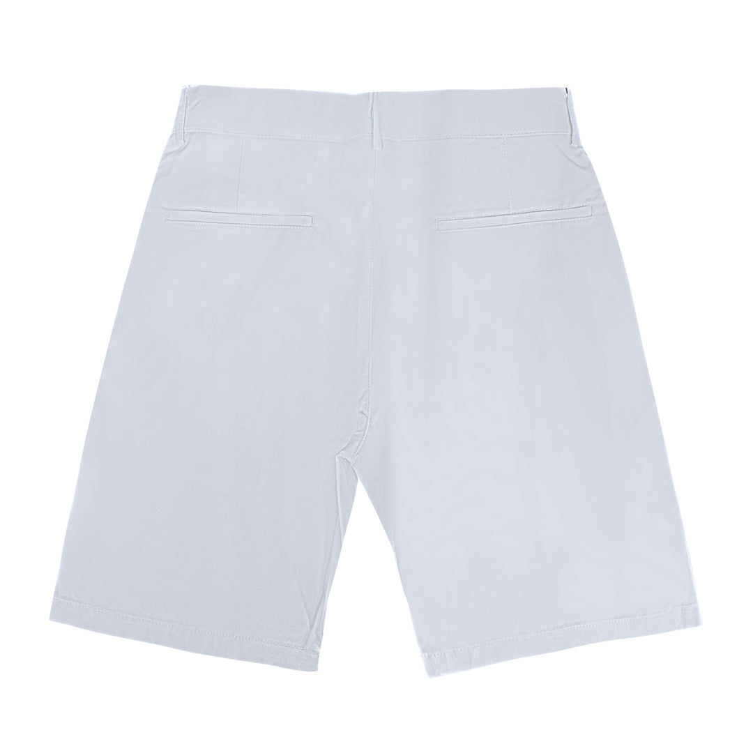 Slim Fit Chino Shorts (White) 8055