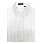 Patterned White 3/4-sleeve shirt 1074