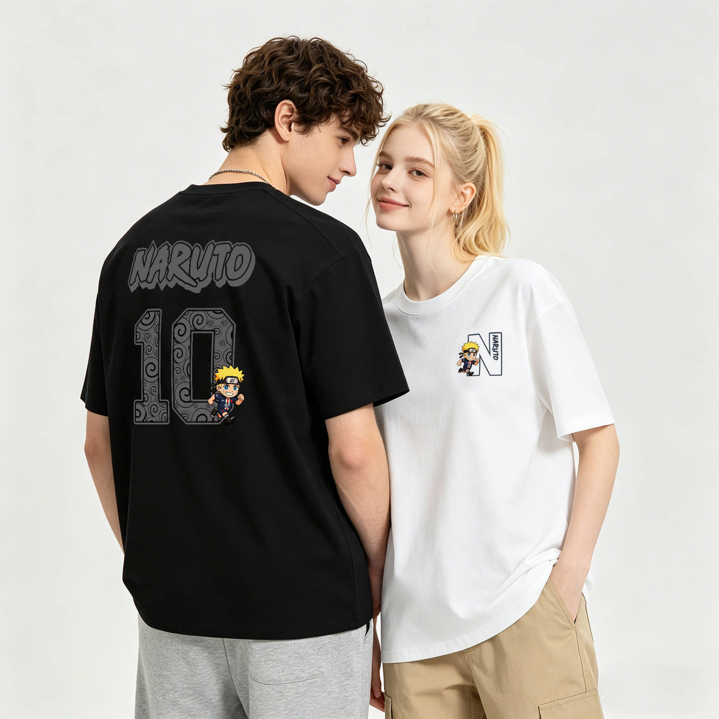 ”Naruto-NO.10" Oversized Tee -3804