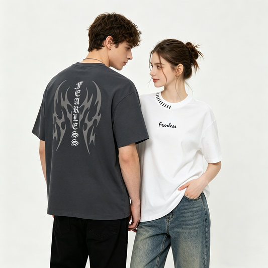 ”Fearless" Oversized Tee -3805