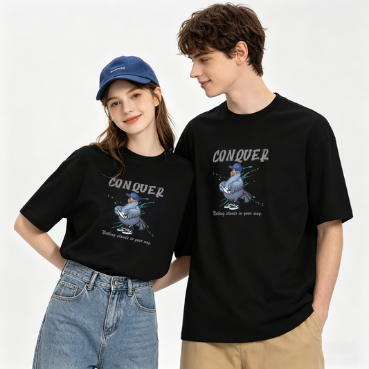 ”Conquer" Oversized Tee -3808