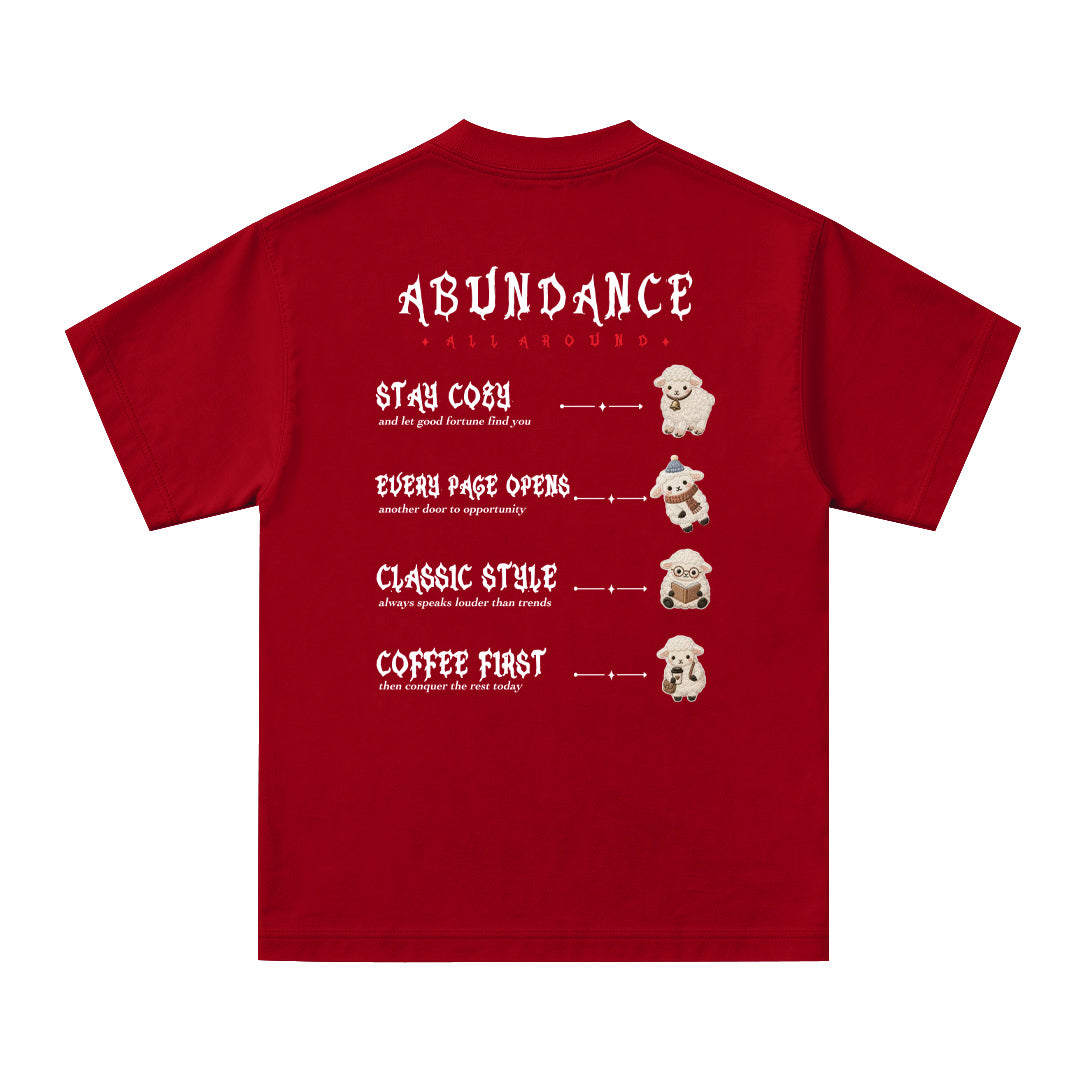 "Abundance" Oversized Tee - 3898