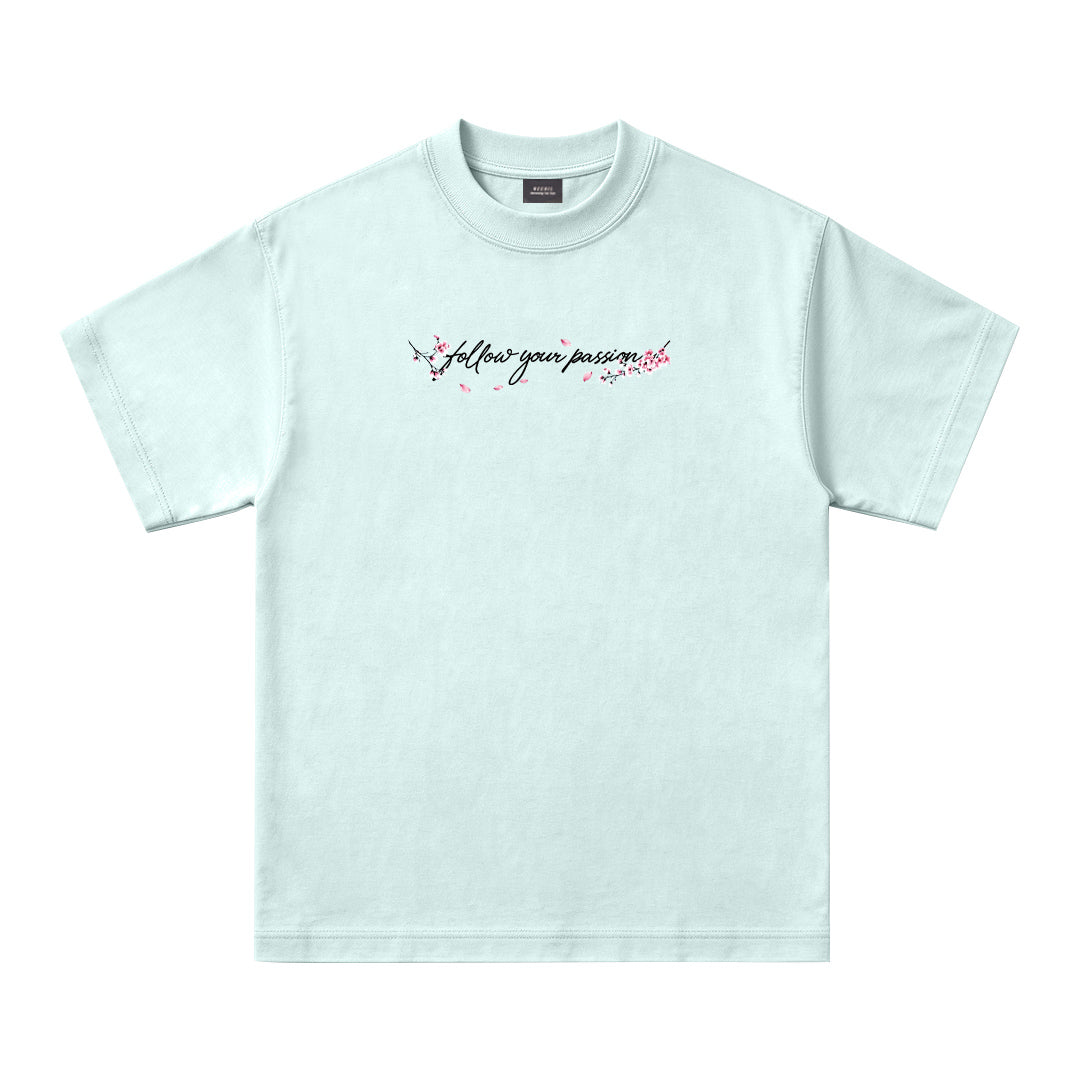 "Follow your passion" Oversized Tee - 3894