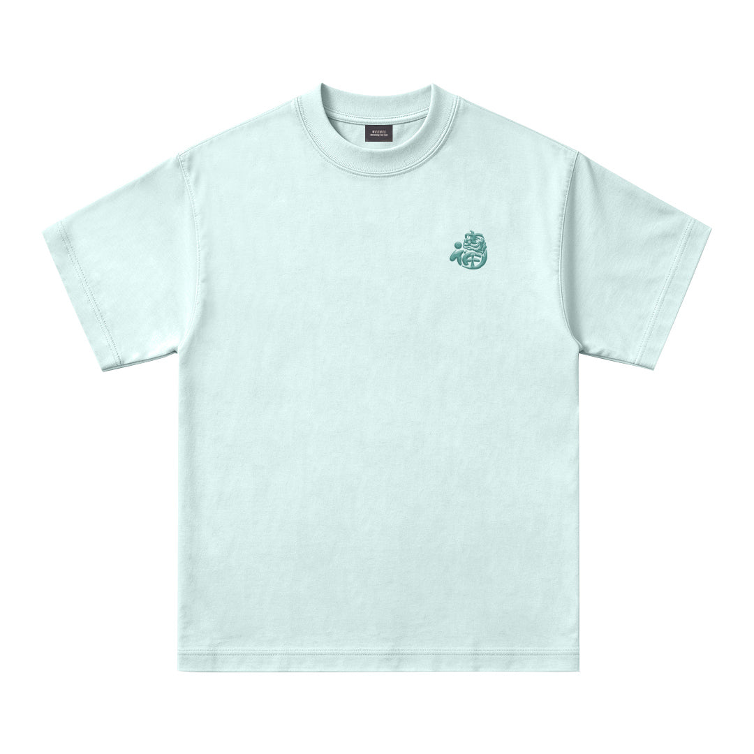 Lion Stitching Oversized Tee - 3920