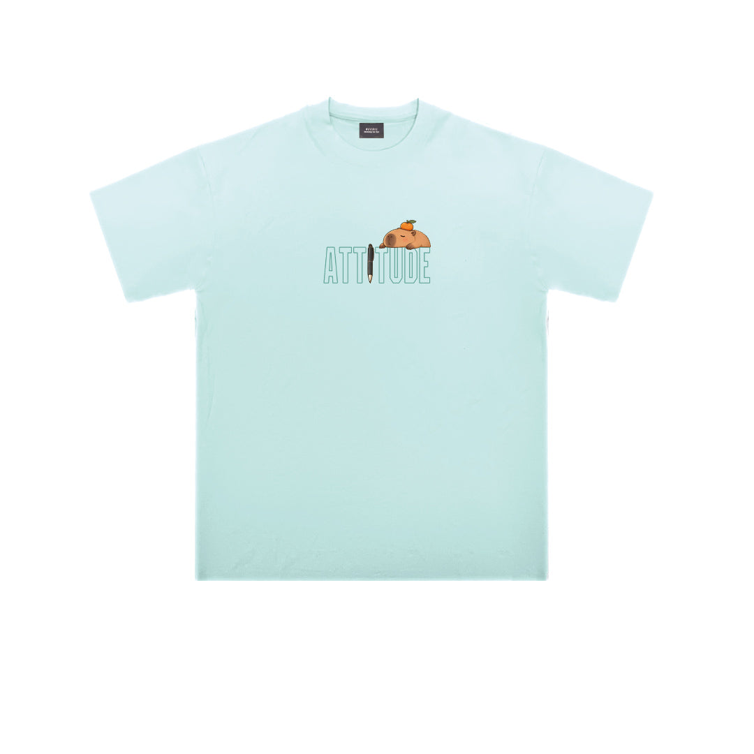 Study Hard Stay Curious Oversized Tee - 3995