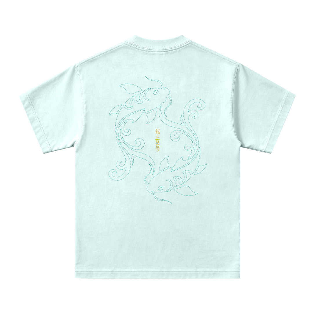 "KOI" Stitching Oversized Tee - 3907