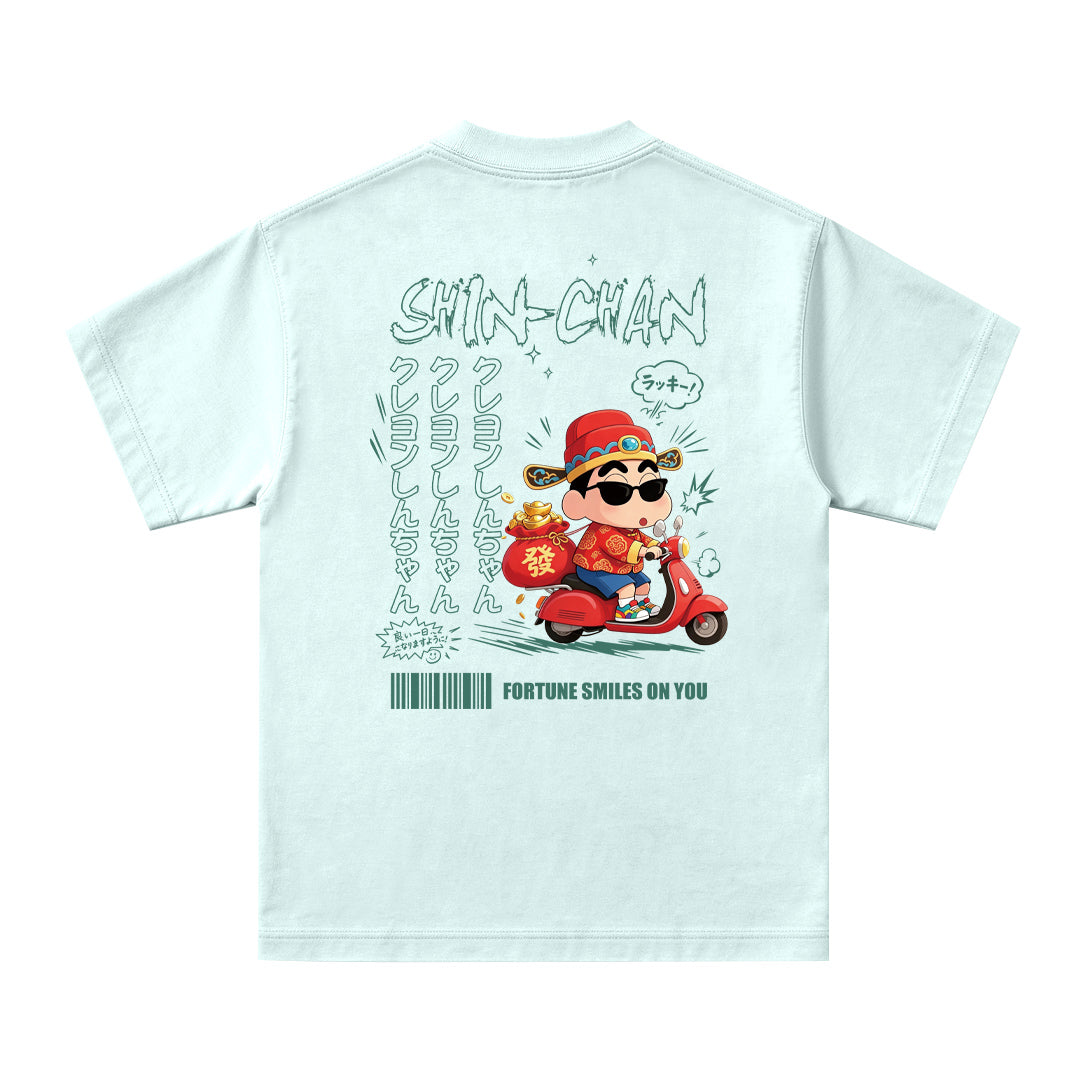 Fortune Smiles On You Oversized Tee - 3945