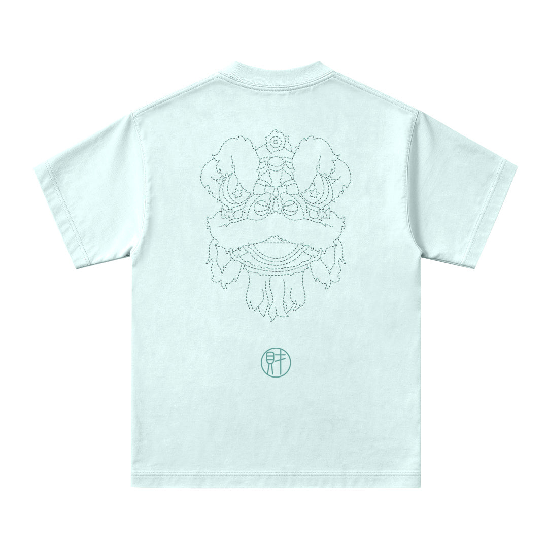 Lion Stitching Oversized Tee - 3920