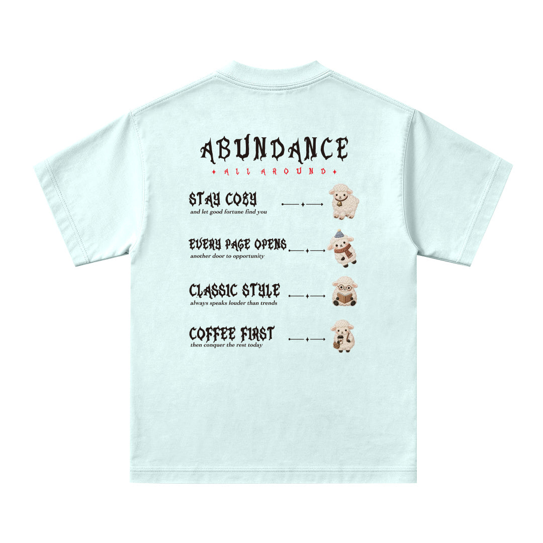 "Abundance" Oversized Tee - 3898