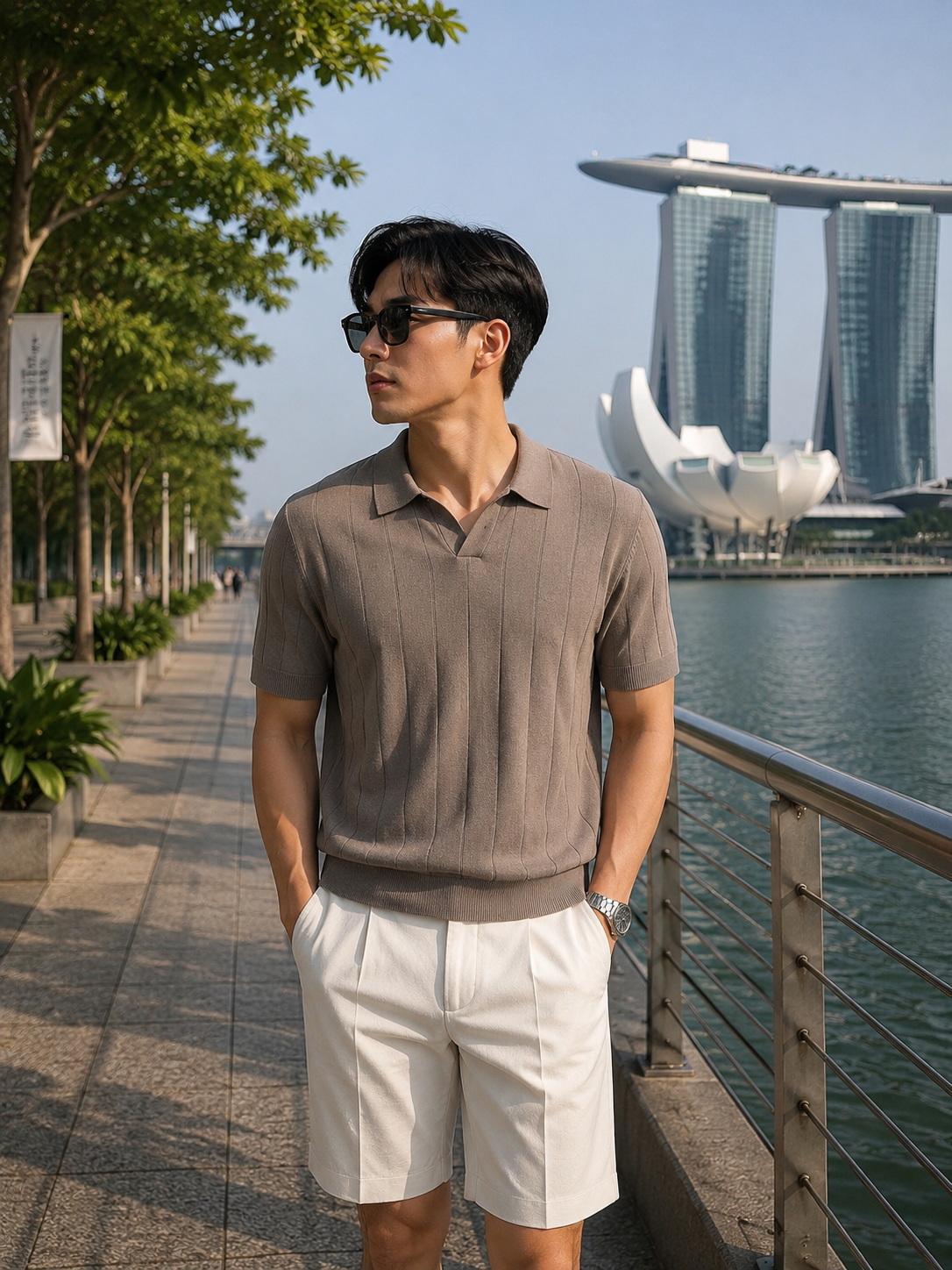 Khaki Polo T-Shirt 4885