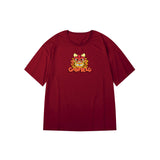 "Tic tac toe Garfield" Oversized Unisex Kids T-Shirt 27021