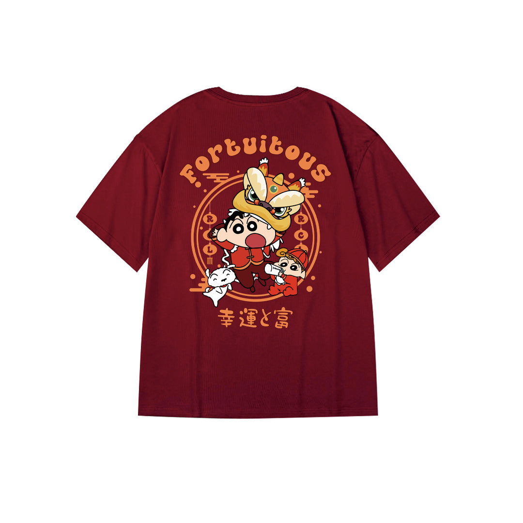 "Fortuitous Shin-Chan" Oversized Tee - 2977