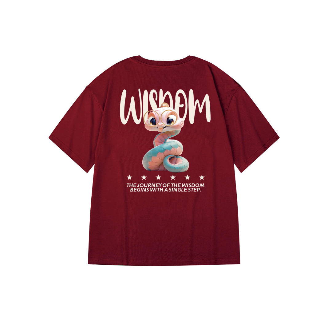 "WISDOM SNAKE" Oversized Tee - 2974