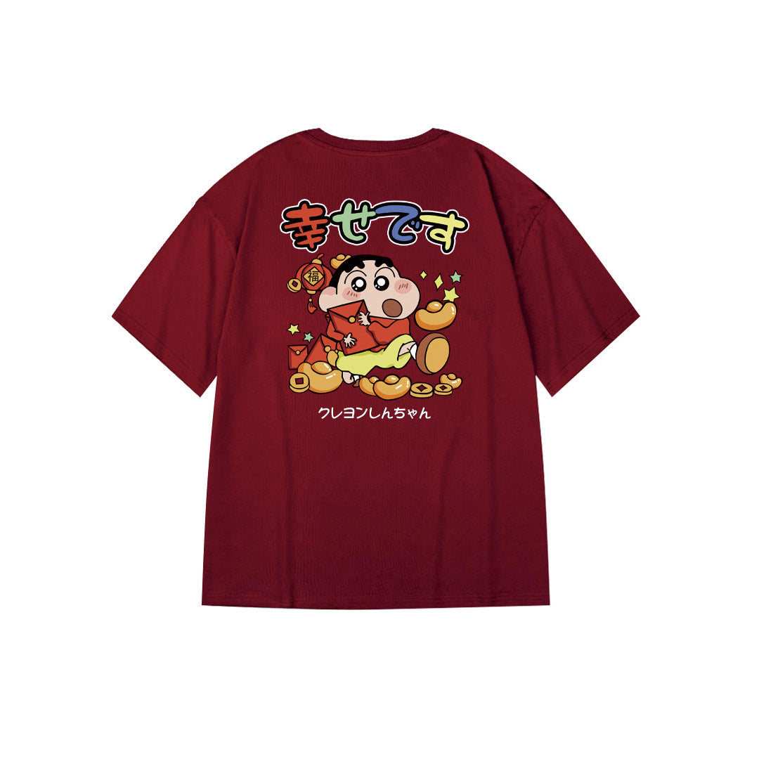 "Lucky クレヨンしんちゃん" Oversized Tee - 2975