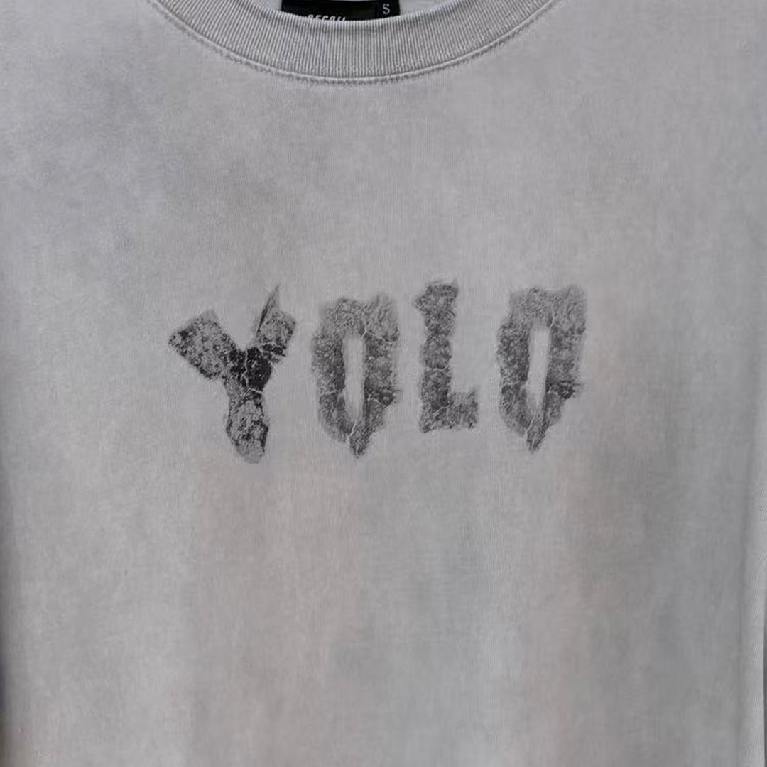 "YOLO EVERYDAY" Oversized Tee - 3691