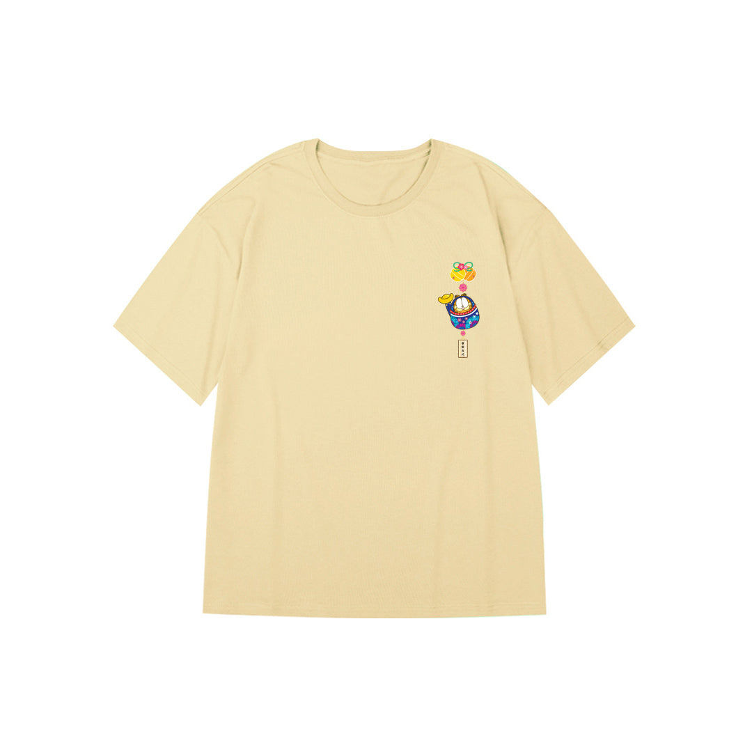 "Fortune Garfield" High Graded Odell Fabric Oversized Tee 2707