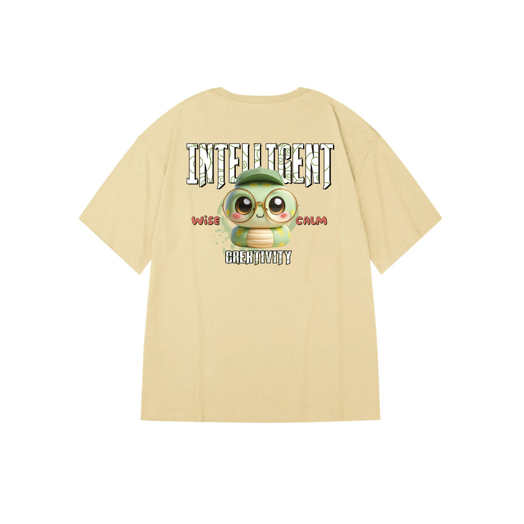 "INTELLIGENT SNAKE" Oversized Tee - 2973