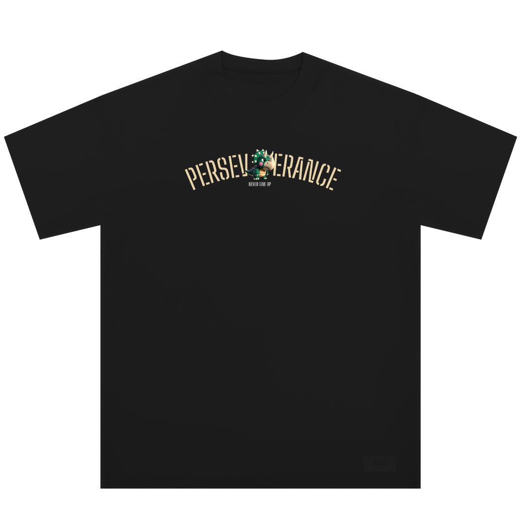 "PERSEVERANCE" Drop-Shoulder Oversized Tee - 2031