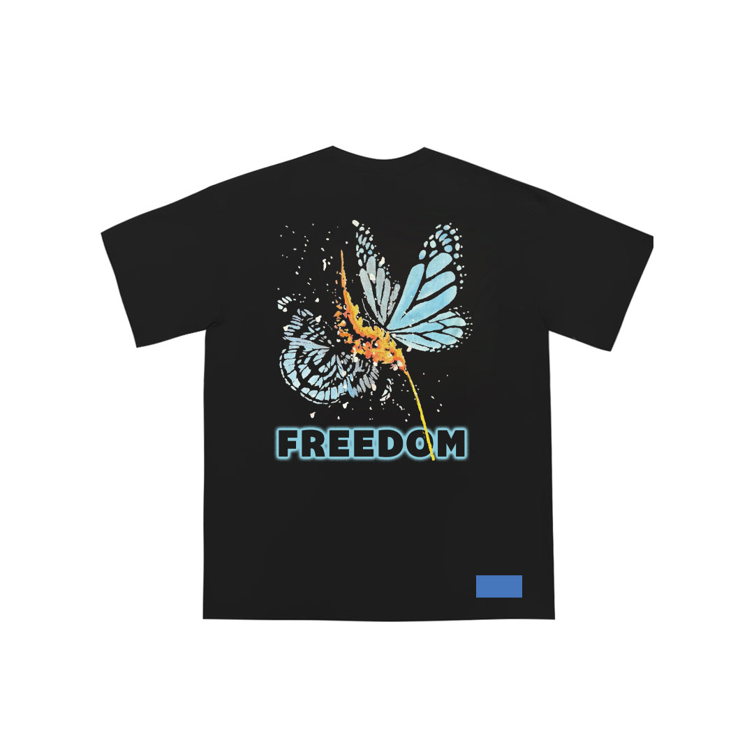 “Butterfly-FREEDOM” Premium Oversized Tee - 2913