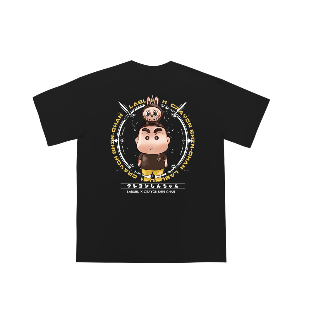 "Crayon Shinchan & Zimomo" Oversized Tee - 2084