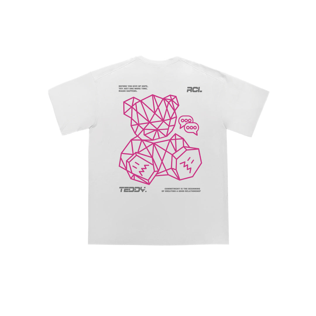 "2D Teddy Bear" Oversized Tee - 2049