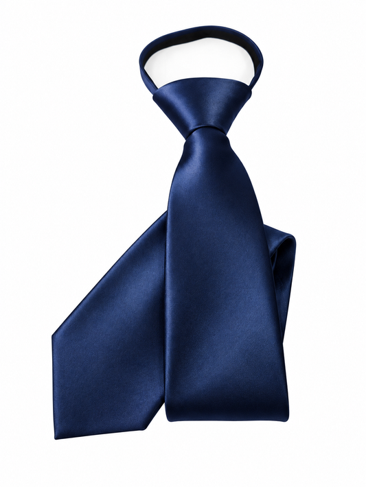 Classic Satin Tie (Navy)