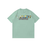 "ADVENTURE WITH FRIENDS" High Graded Odell Fabric Print Oversized Tee 2616