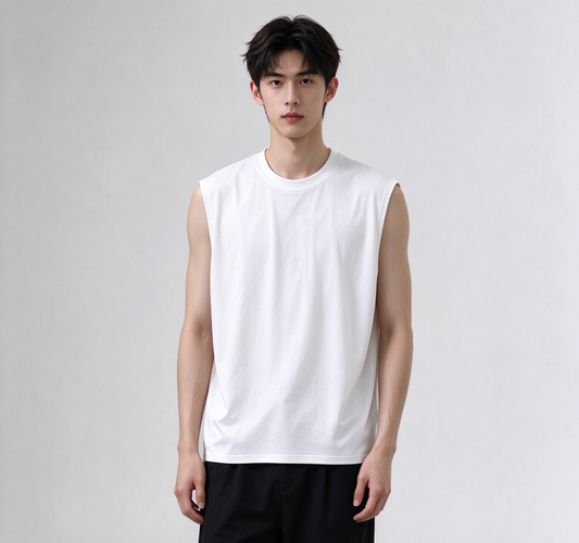 Essential Sleeveless Crew Neck Tee - 3903