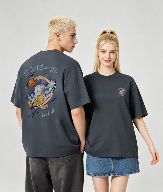 "NIKA SLAM DUNK" Oversized Tee - 3862