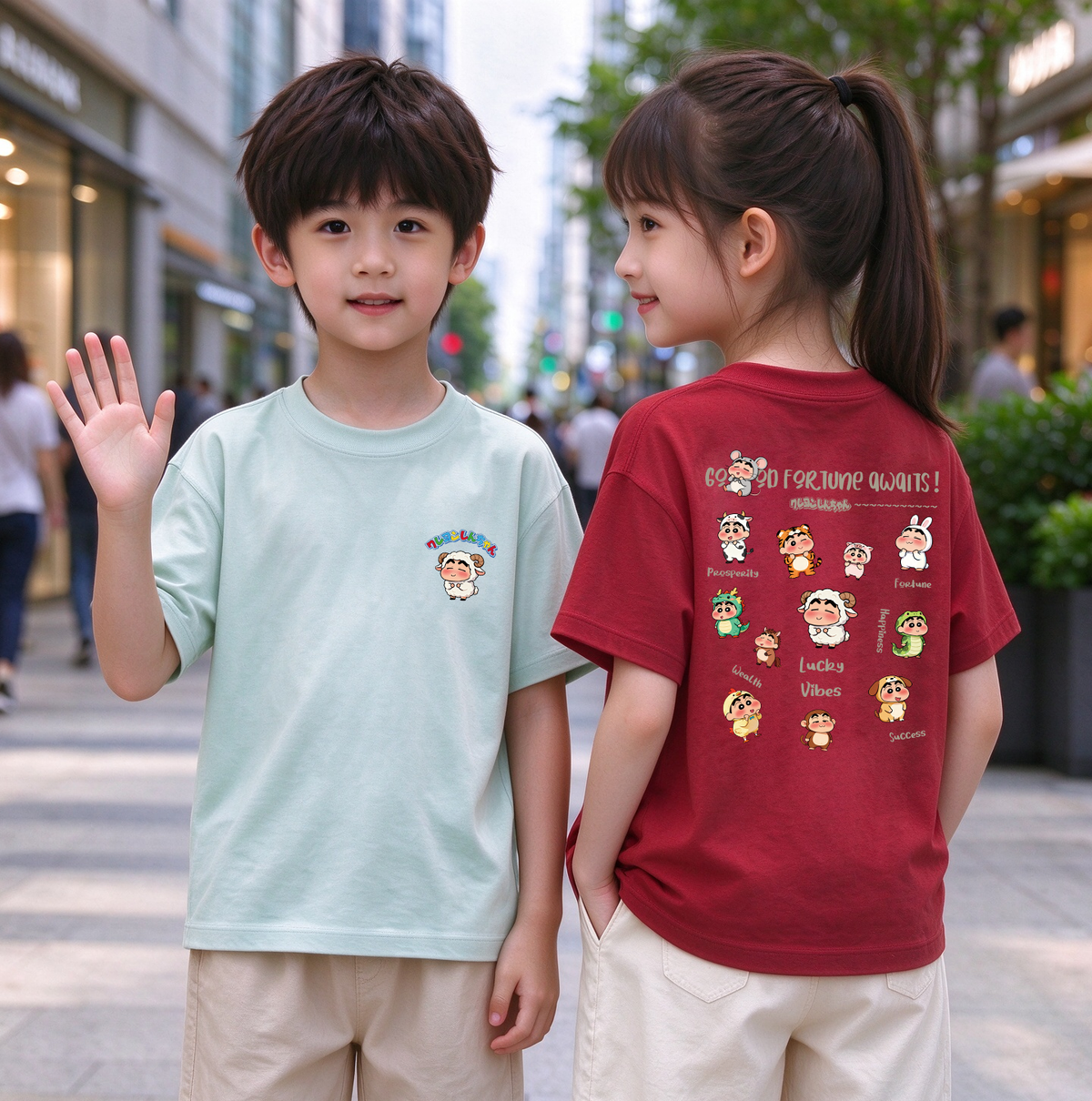 Lucky Vibes Oversized Unisex Kids T-Shirt - 39401