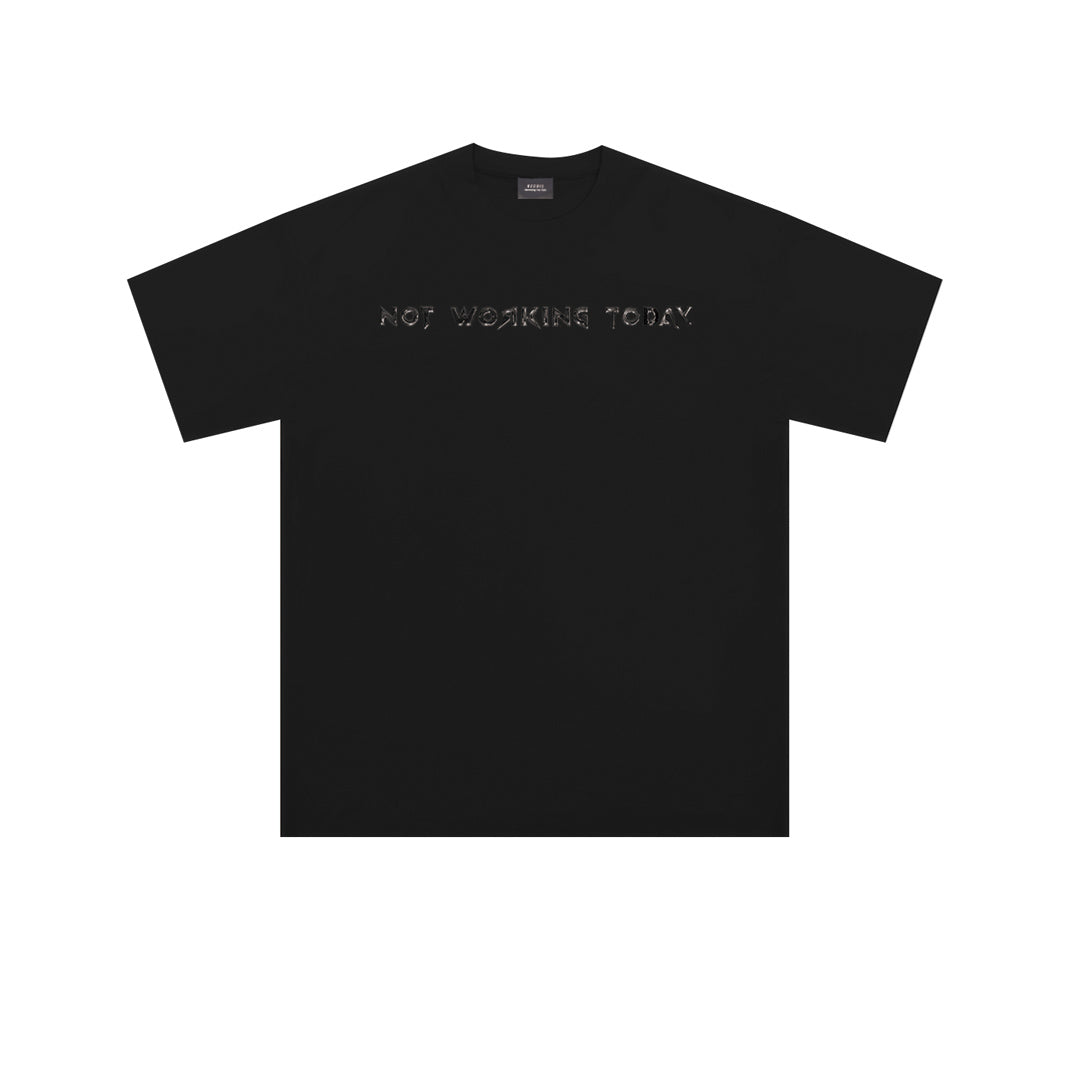"Not Working Today" Oversized Tee - 3777