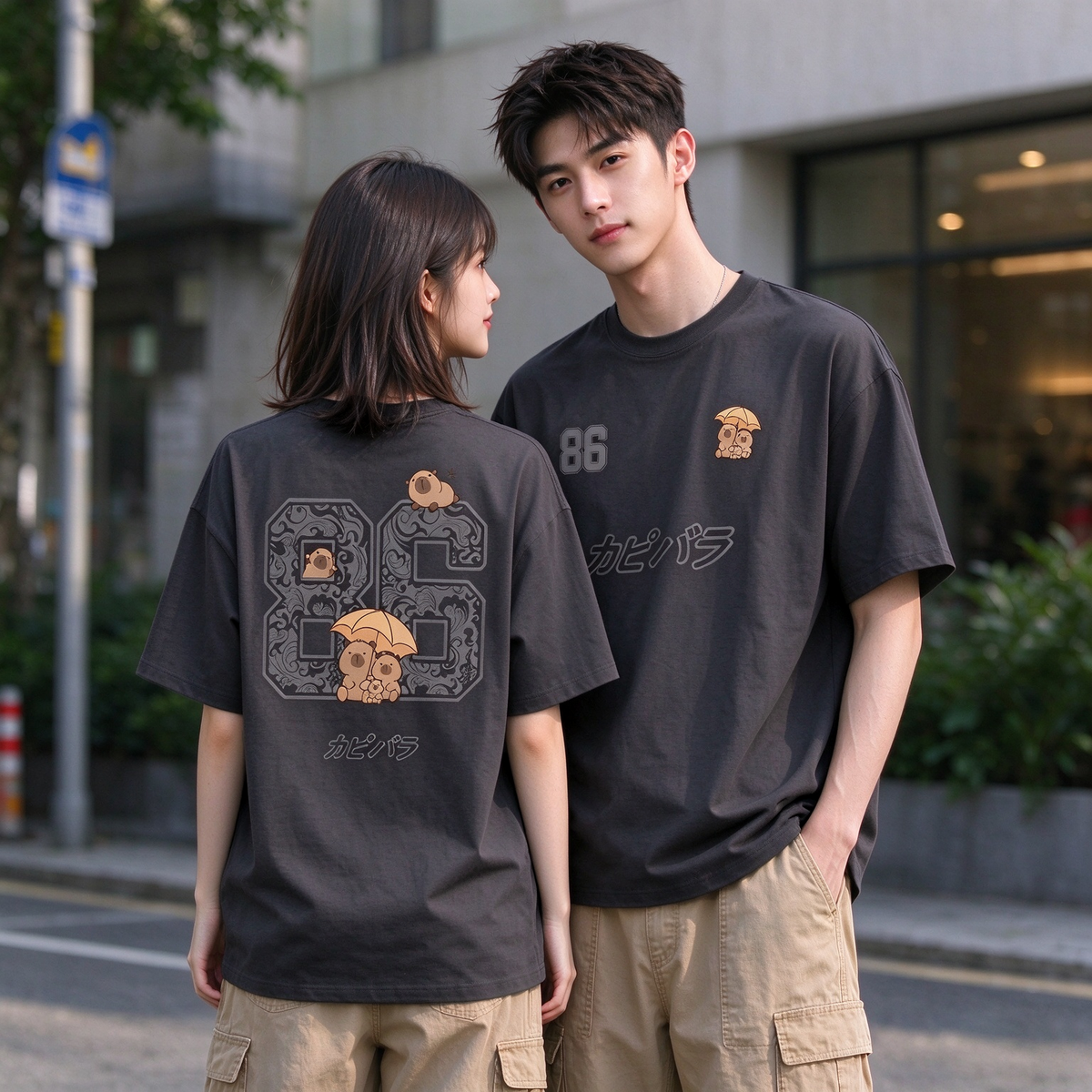 86 Capybara Oversized Tee - 3967