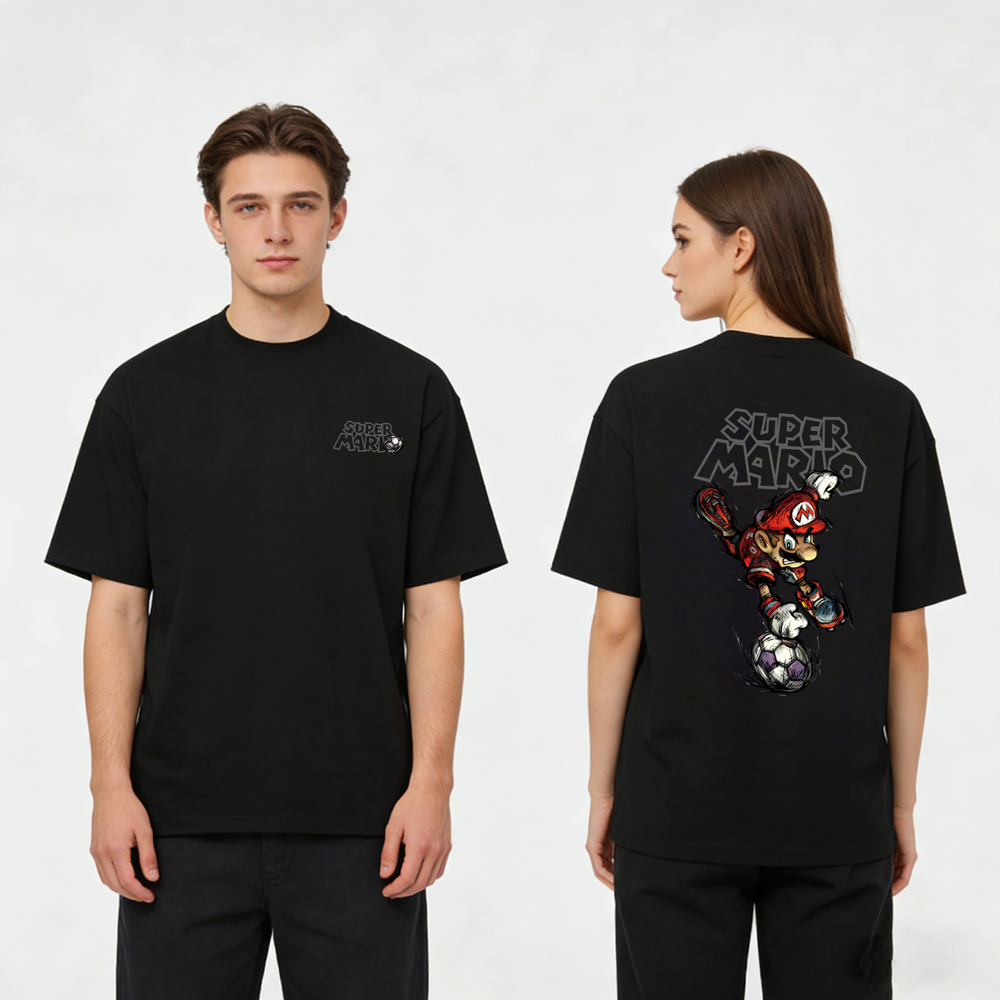 ”Soccer" Oversized Tee -3722