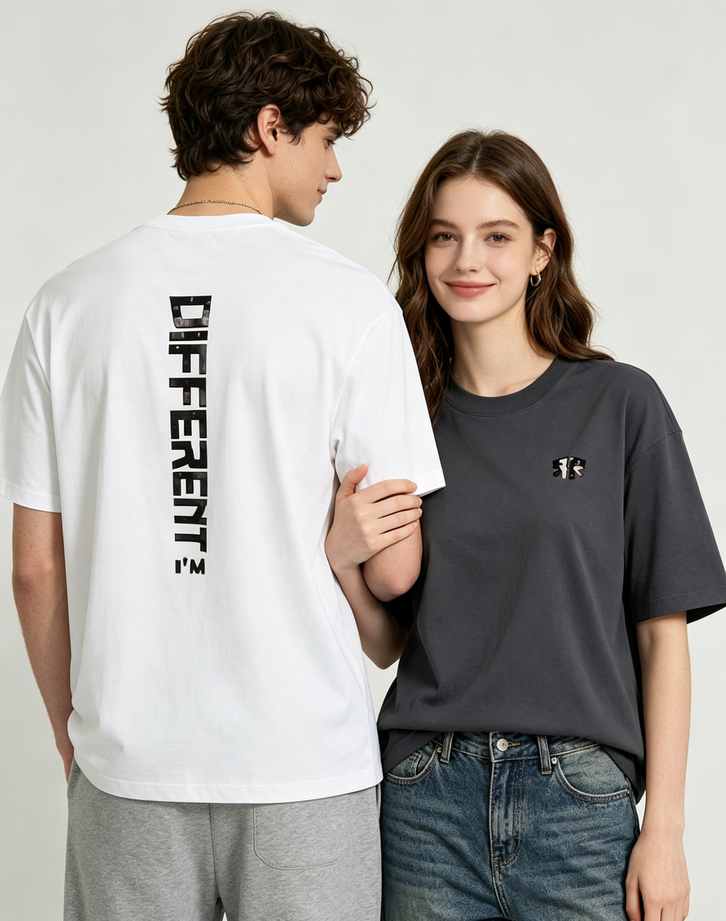 "RR-DIFFERENT" Oversized Tee - 3769