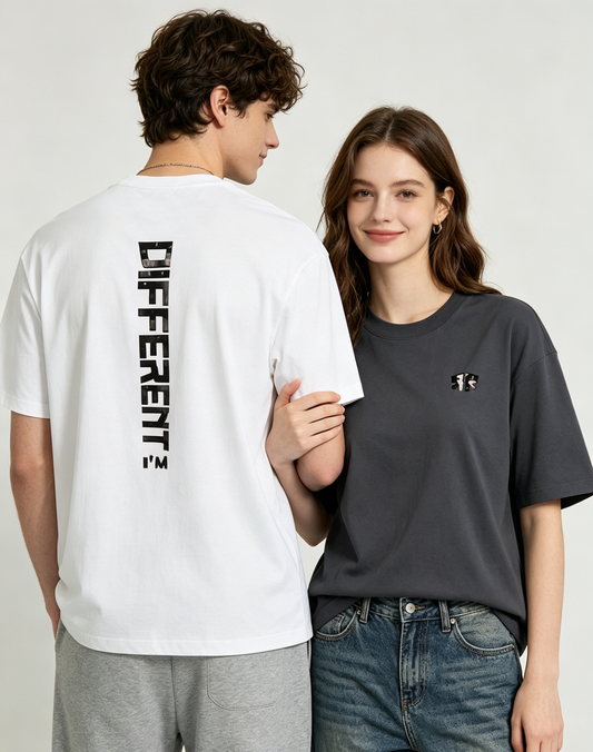 "RR-DIFFERENT" Oversized Tee - 3769