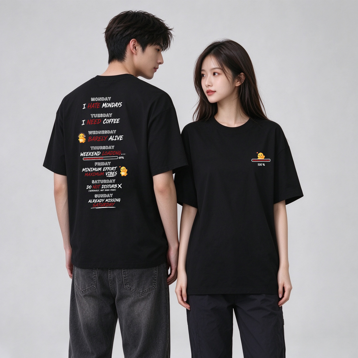 "7 Days a Week” Oversized Tee - 3918