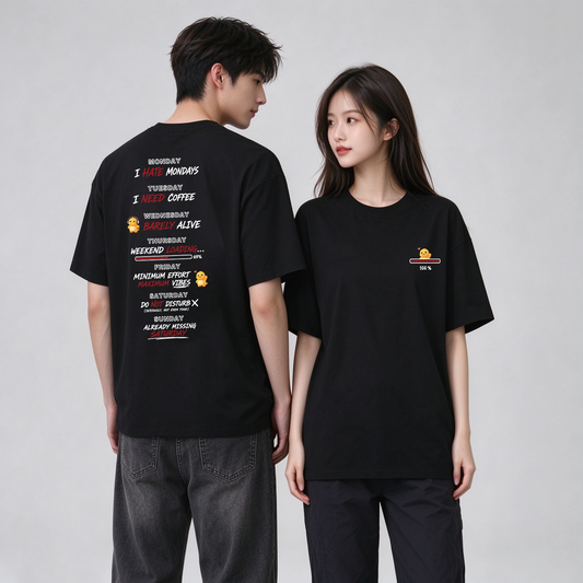 "7 Days a Week” Oversized Tee - 3918