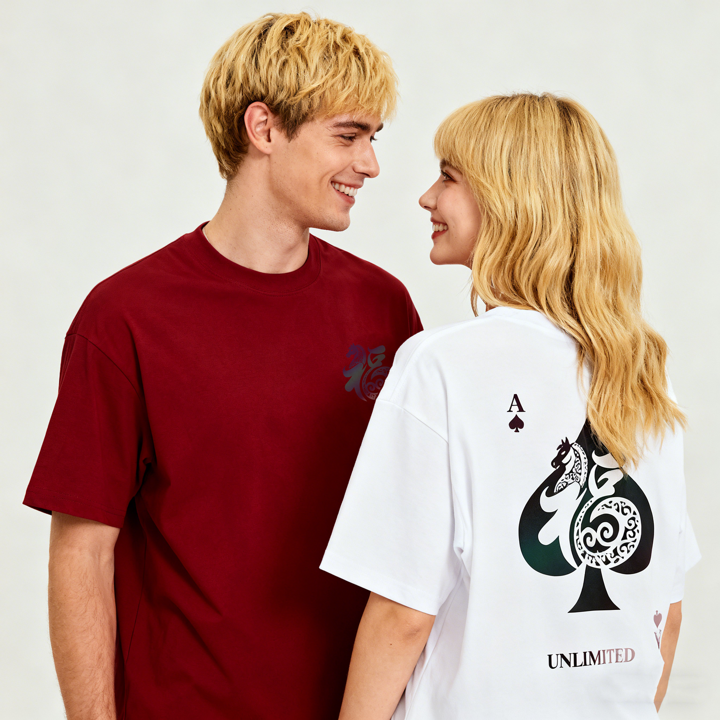 ”福 A" Oversized Tee - 3619