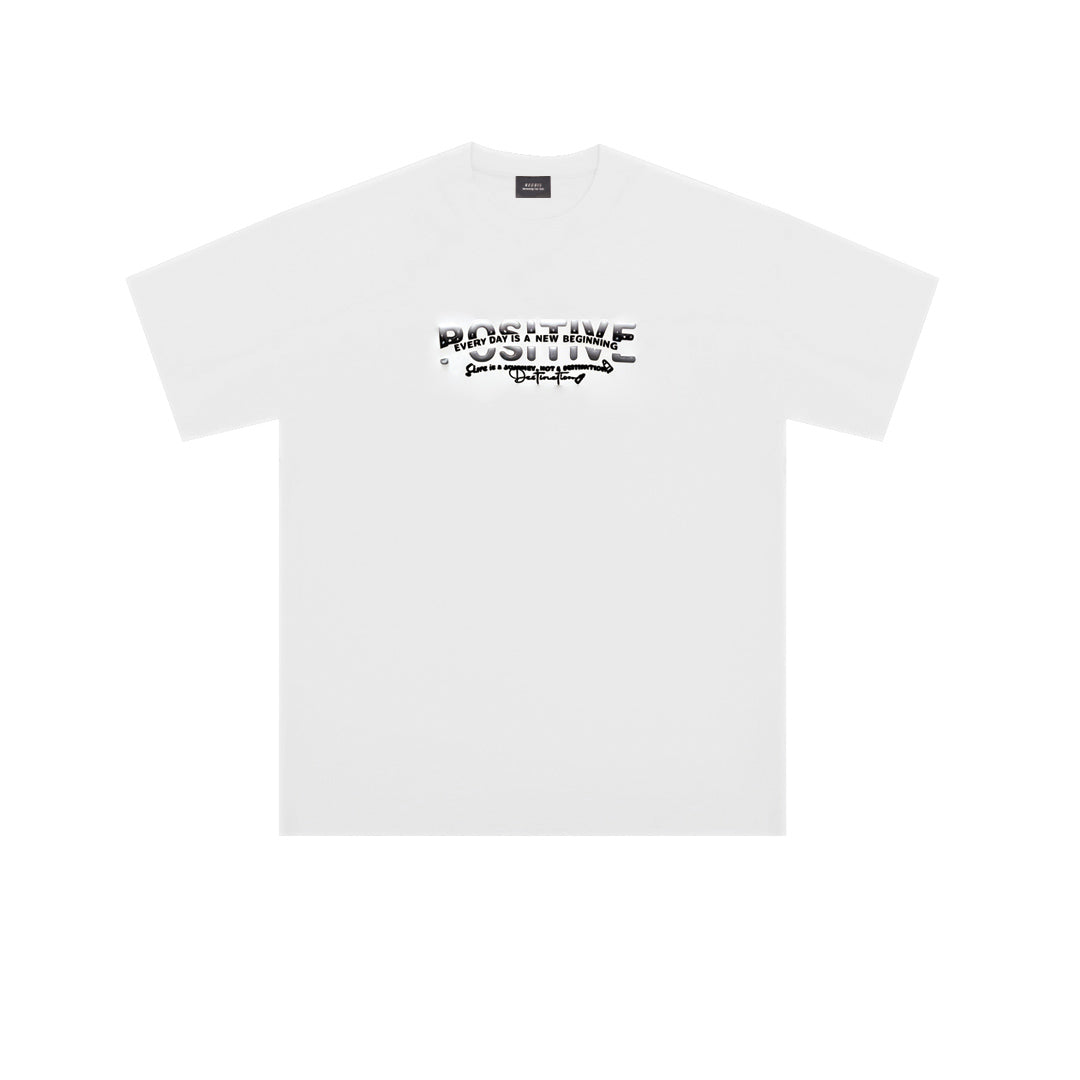 "POSITIVE" Oversized Tee - 3767