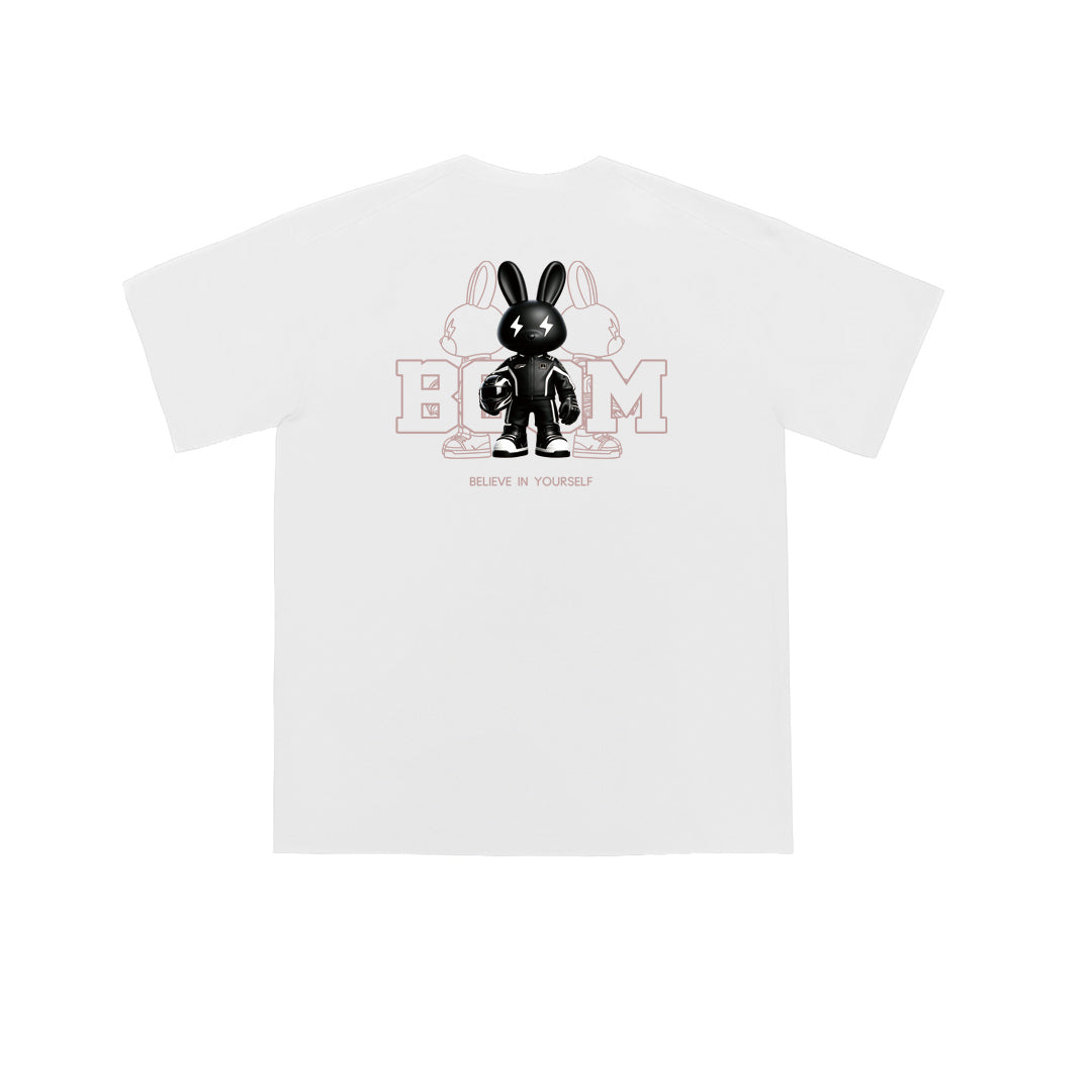 "BUNNY BOOM"Oversized Tee - 3847