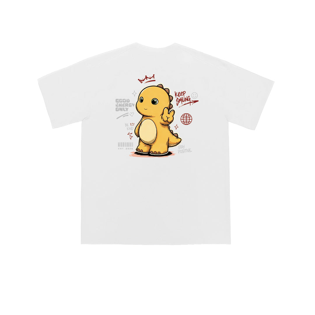 "Keep smiling" Oversized Tee - 3842