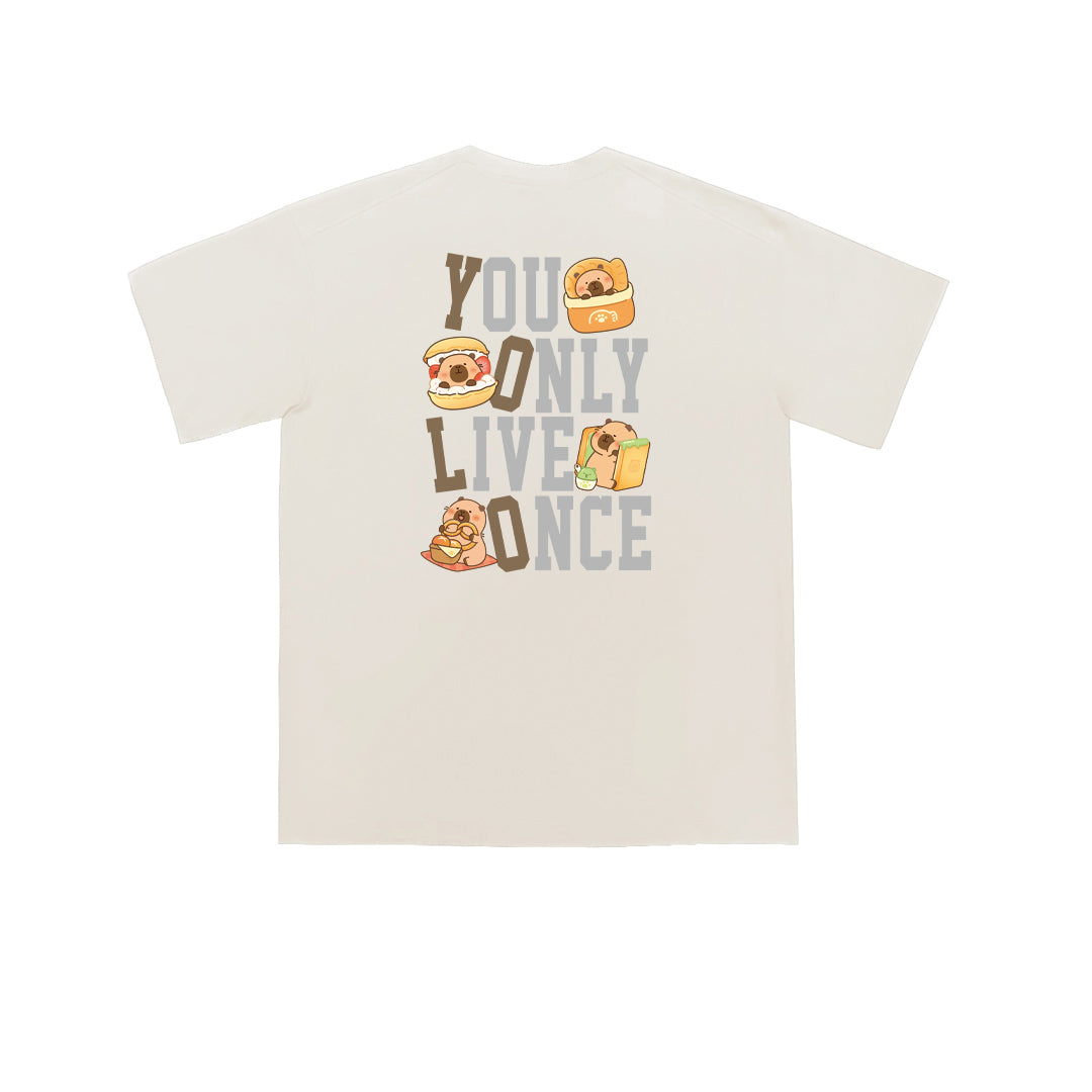 "YOLO CAPYBARA" Oversized Tee - 3557