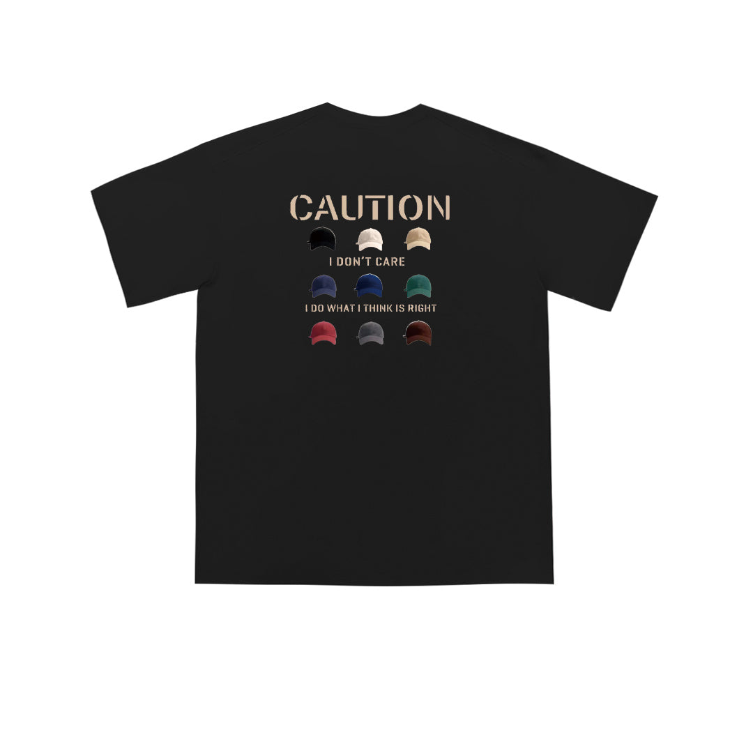 ”CAUTION" Oversized Tee -3771
