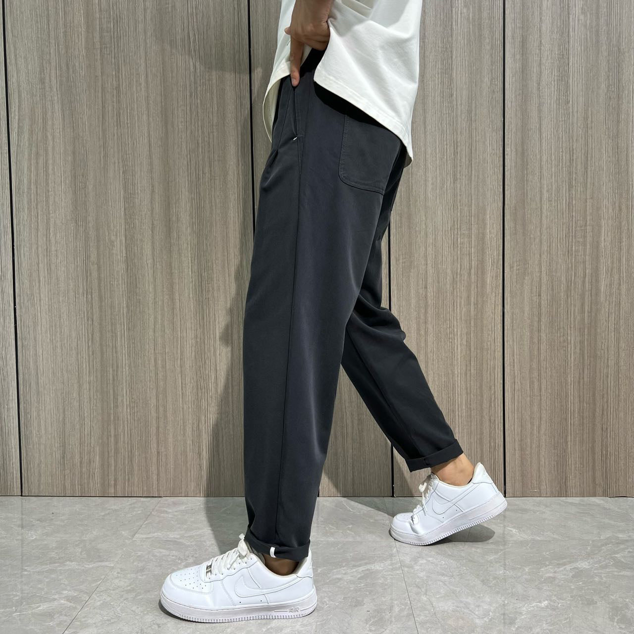 Grey Cargo Pants 1185