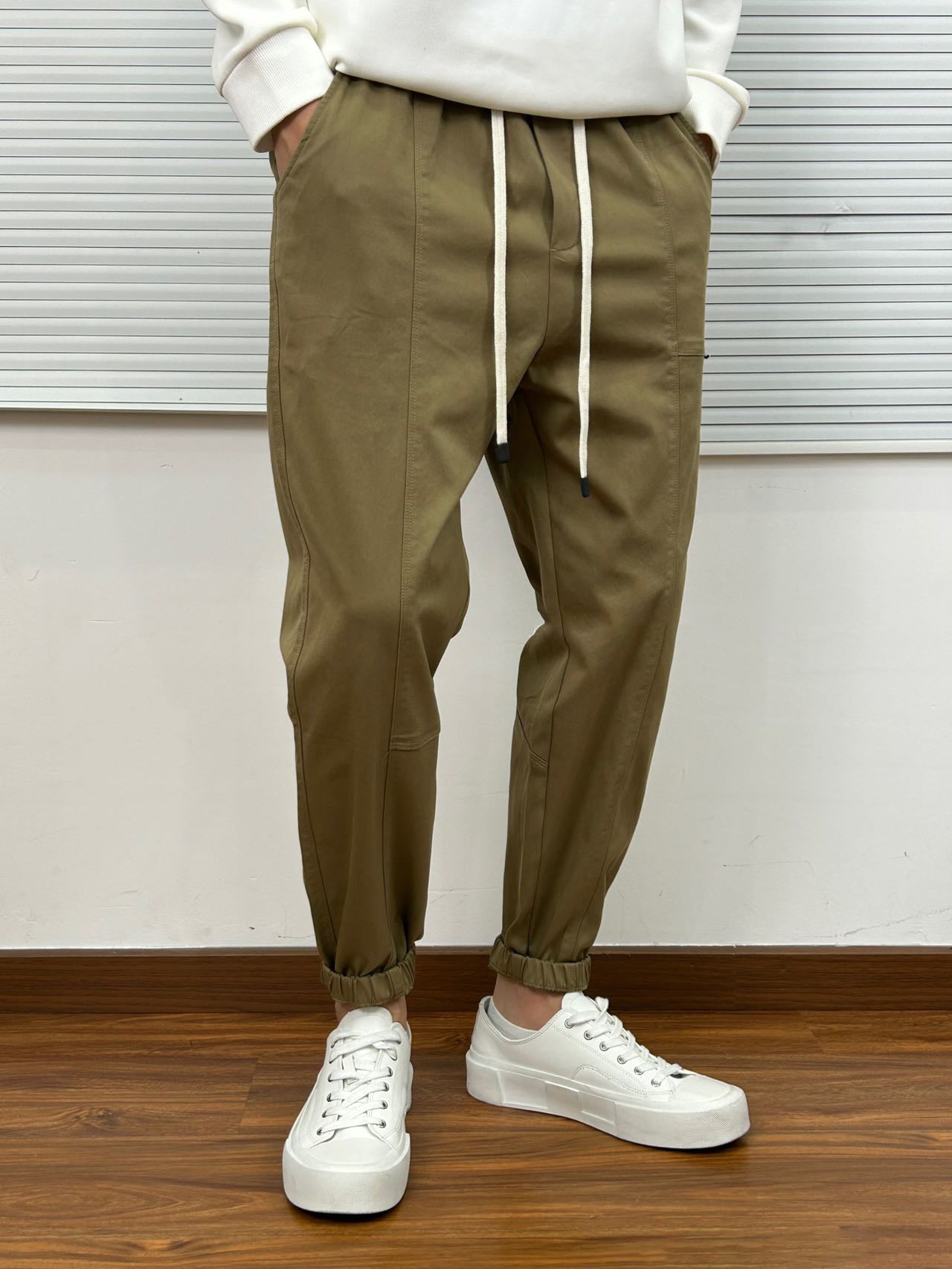 Khaki Cargo Pants 7012