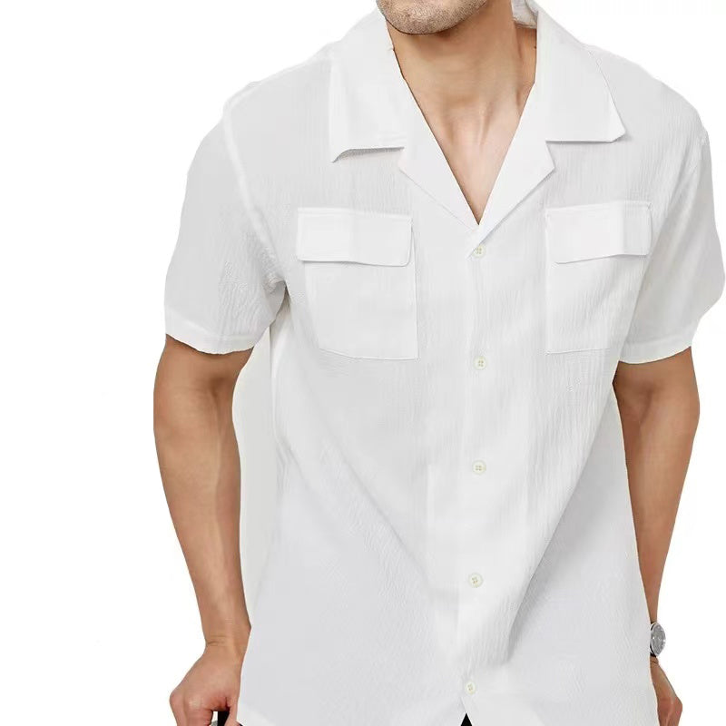 Plain Short Sleeve Shirt 4101