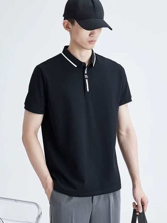 Black Polo T-Shirt 4028