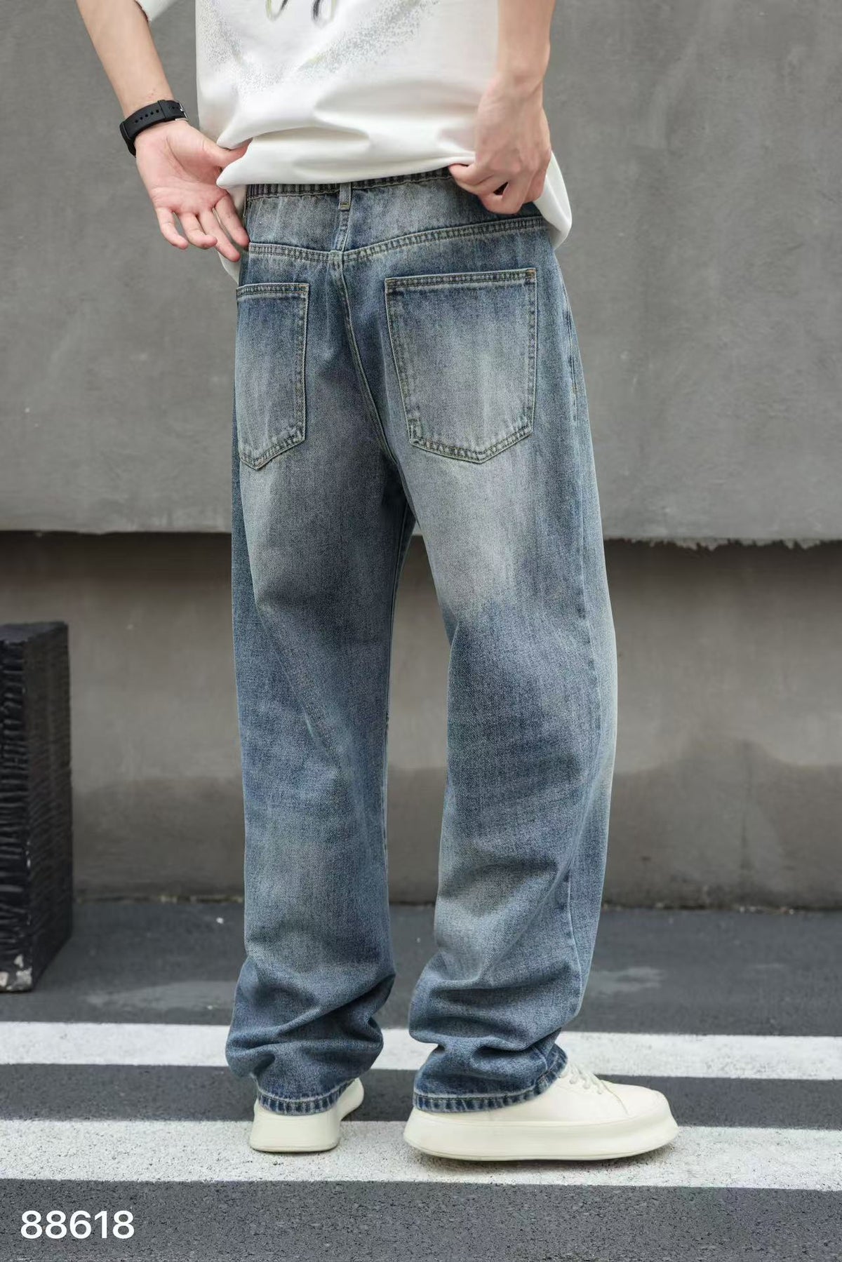 Blue Cargo Jeans 88618